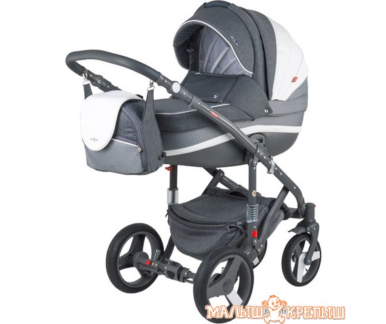 Универсальная коляска Adamex Vicco Carmel&Grey (2 в 1)