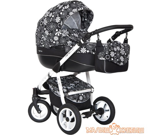 Детская коляска Riko Nano Flower Collection (2 в 1)