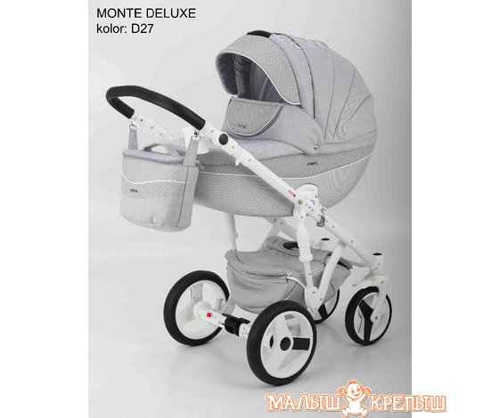 Детская коляска Adamex Monte Carbon Deluxe (2 в 1)