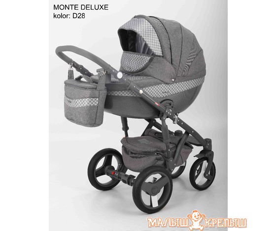 Детская коляска Adamex Monte Carbon Deluxe (2 в 1)