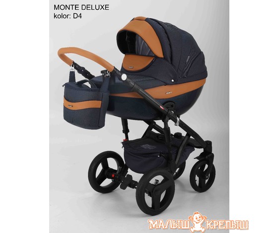 Детская коляска Adamex Monte Carbon Deluxe (2 в 1)