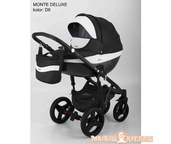 Детская коляска Adamex Monte Carbon Deluxe (2 в 1)