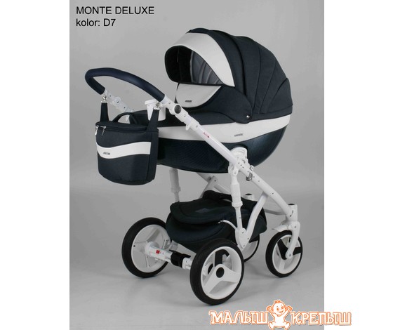 Детская коляска Adamex Monte Carbon Deluxe (2 в 1)
