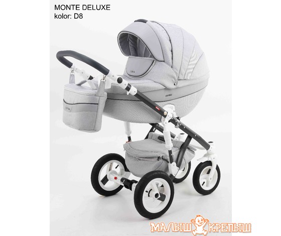 Детская коляска Adamex Monte Carbon Deluxe (2 в 1)