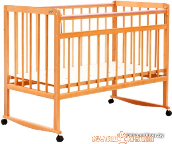 Детская кроватка Bambini Euro Style М 01.10.03 (тёмный орех натуральный, Натуральный, светлый орех-белый, тёмный орех-слоновая кость, тёмный орех, светлый орех, слоновая кость, белый.)