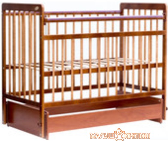 Детская кроватка Bambini Euro Style М 01.10.05 (Натуральный, светлый орех-белый, тёмный орех-слоновая кость, тёмный орех, светлый орех, слоновая кость, белый.)