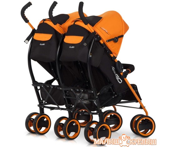 Коляска прогулочная «трость» EasyGo Duo Comfort (scarlet)