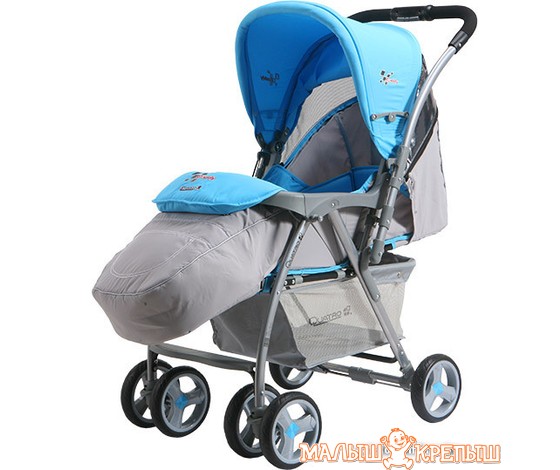 Коляска прогулочная «книга» Quatro Caddy ( с перекидной ручкой)