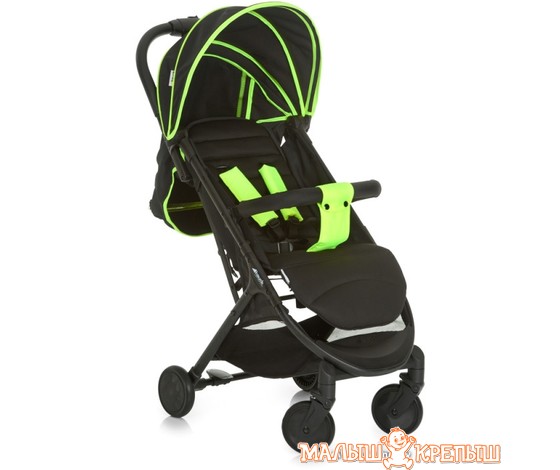 Коляска прогулочная «книга» Hauck Swift Plus Neon Yellow/Caviar