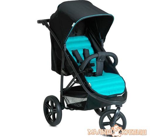 Коляска прогулочная «книга» Hauck Rapid 3 Caviar Turquoise