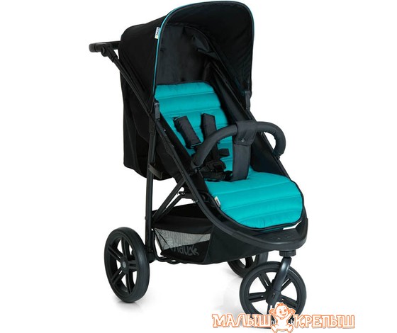 Коляска прогулочная «книга» Hauck Rapid 3 Caviar Turquoise