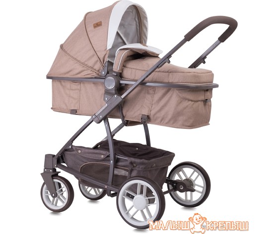 Универсальная коляска Lorelli S500 2018 (2 в 1, Beige&Yellow Happy Family)