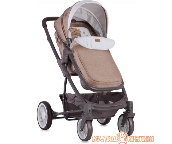 Универсальная коляска Lorelli S500 2018 (2 в 1, Beige&Yellow Happy Family)