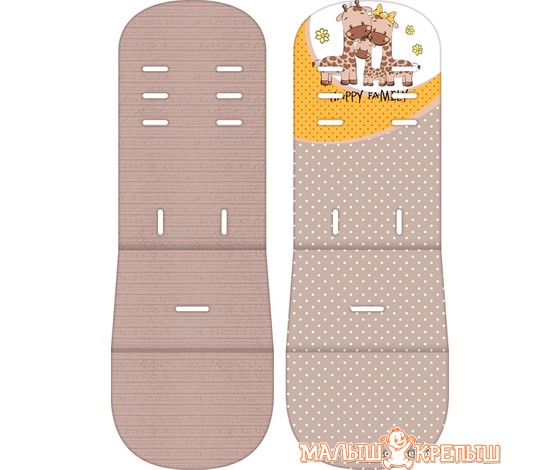 Универсальная коляска Lorelli S500 2018 (2 в 1, Beige&Yellow Happy Family)