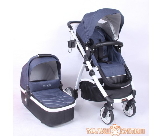 Модульная коляска XO KID DRIVE (2 В 1) Возможность установки на раму автолюльки.